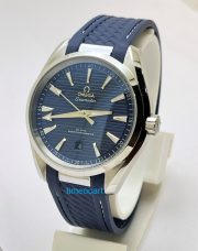 OMEGA SEAMASTER AQUA TERRA BLUE RUBBER STRAP SWISS AUTOMATIC WATCH - Image 2