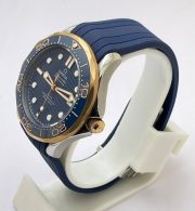 Omega Seamaster 50th Anniversary Blue Rubber Strap Swiss Automatic Watch - Image 3
