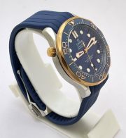 Omega Seamaster 50th Anniversary Blue Rubber Strap Swiss Automatic Watch - Image 4