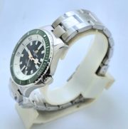 Breitling Superocean Green Steel Swiss Automatic Watch - Image 3