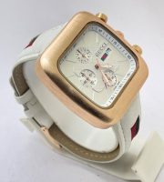 Gucci Coupe Chronograph Full White Dial Watch - Image 4