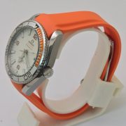 Omega Seamaster Planet Ocean White Orange Rubber Strap Swiss Automatic Watch - Image 3