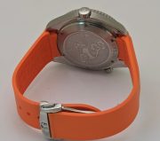 Omega Seamaster Planet Ocean White Orange Rubber Strap Swiss Automatic Watch - Image 6