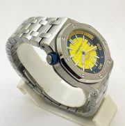 Audemars Piguet Diver Steel Bracelet Yellow Swiss Automatic Watch - Image 4