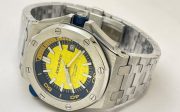 Audemars Piguet Diver Steel Bracelet Yellow Swiss Automatic Watch - Image 5