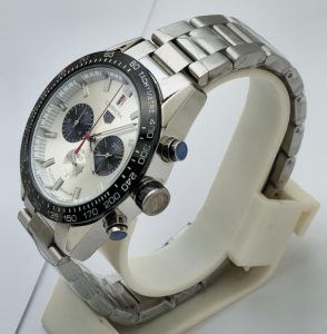 Tag Heuer Carrera Sport Chronograph White Steel Watch - Image 3
