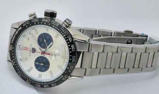 Tag Heuer Carrera Sport Chronograph White Steel Watch - Image 5