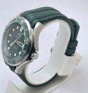 Omega Seamaster 50th Anniversary Green Rubber Strap Swiss Automatic Watch - Image 3