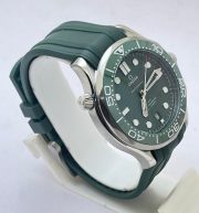Omega Seamaster 50th Anniversary Green Rubber Strap Swiss Automatic Watch - Image 4