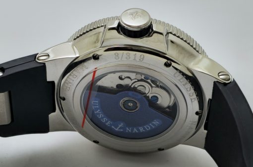 Ulysse Nardin Maxi Marine Chronometer Eastern Arabic Numerals Black Steel Swiss Automatic Watch - Image 7