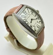 Franck Muller Cintrée Curvex Pink Strap Ladies Watch - Image 5