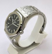 Audemars Piguet Royal Oak Steel Black Swiss ETA Valjoux 7750 Automatic Watch - Image 3