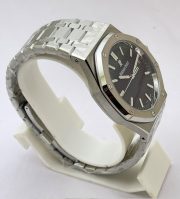 Audemars Piguet Royal Oak Steel Black Swiss ETA Valjoux 7750 Automatic Watch - Image 4