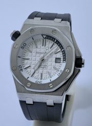 Audemars Piguet Diver White Black Rubber Strap Swiss Automatic Watch - Image 2