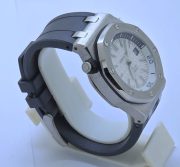 Audemars Piguet Diver White Black Rubber Strap Swiss Automatic Watch - Image 4