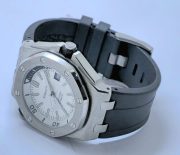 Audemars Piguet Diver White Black Rubber Strap Swiss Automatic Watch - Image 5