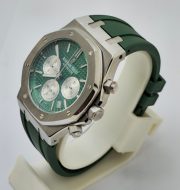 Audemars Piguet Chronometer Green Rubber Strap Watch - Image 3