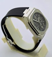 Bell & Ross BR05 Black Rubber Strap Chronograph Watch - Image 4