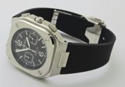Bell & Ross BR05 Black Rubber Strap Chronograph Watch - Image 5