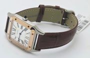 Cartier Santos Dumont White Small Leather Strap Watch - Image 5