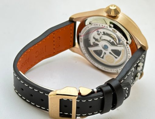 I W C Big Pilot Double Tourbillon White Rose Gold Swiss Automatic Watch - Image 6