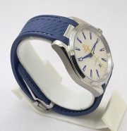 OMEGA SEAMASTER AQUA TERRA WHITE RUBBER STRAP LIMITED EDITION SWISS AUTOMATIC WATCH - Image 4