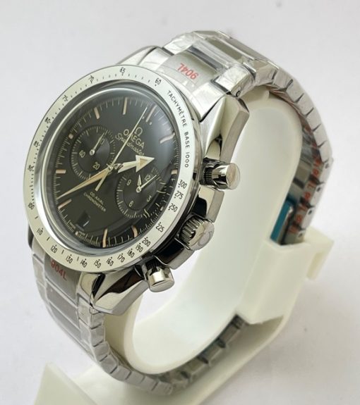 Omega Speedmaster 57 Co-Axial Master Chronometer Chronograph Black Steel Watch - Image 3