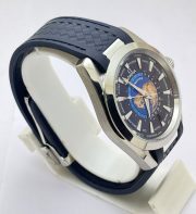 OMEGA SEAMASTER AQUA TERA WORLD TIME BLUE SWISS AUTOMATIC WATCH - Image 4