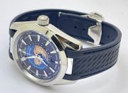 OMEGA SEAMASTER AQUA TERA WORLD TIME BLUE SWISS AUTOMATIC WATCH - Image 5