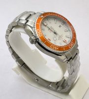 Omega Seamaster White Orange Bezel Swiss Automatic Watch - Image 4
