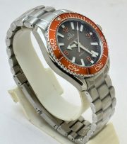 Omega Seamaster Planet Ocean Ultra Deep Orange Bezel Swiss Automatic Watch - Image 4