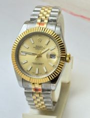 Rolex Datejust Golden Dail Dual Tone Swiss Automatic Watch - Image 2