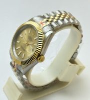 Rolex Datejust Golden Dail Dual Tone Swiss Automatic Watch - Image 4