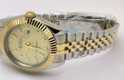 Rolex Datejust Golden Dail Dual Tone Swiss Automatic Watch - Image 6