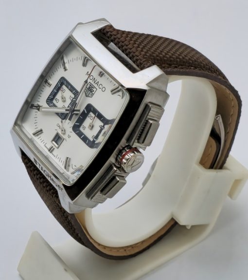 Tag Heuer Monaco White Limited Edition Watch - Image 3