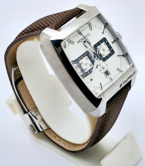 Tag Heuer Monaco White Limited Edition Watch - Image 4