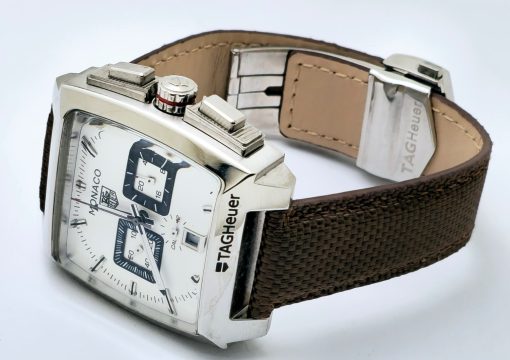 Tag Heuer Monaco White Limited Edition Watch - Image 5
