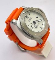 Panerai Submersible Orange Rubber Strap Swiss Automatic Watch - Image 4