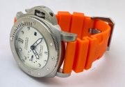 Panerai Submersible Orange Rubber Strap Swiss Automatic Watch - Image 5