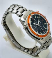 Omega Seamaster Planet Ocean Black Dial Orange Bezel Steel Watch B - Image 4