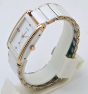 Rado Jubile Square White Ceramic Dual Tone Watch - Image 3