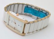 Rado Jubile Square White Ceramic Dual Tone Watch - Image 5