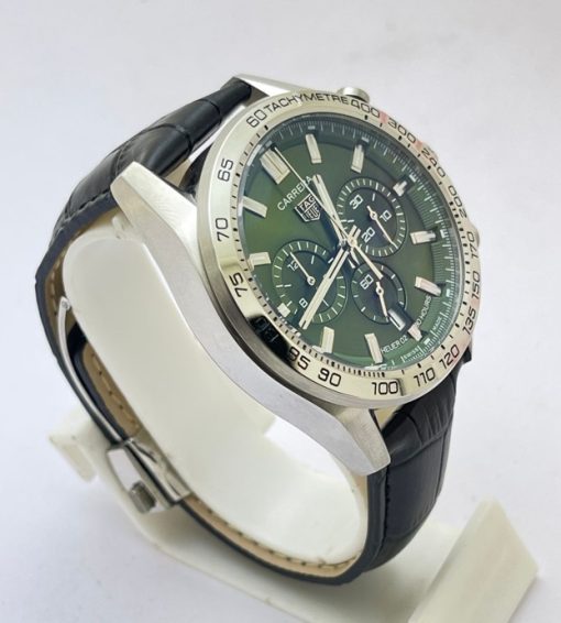 Tag Heuer Carrera Sport Green Chronograph Watch - Image 4