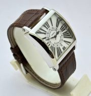 Franck Muller Square Master Leather Strap Watch - Image 4