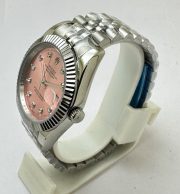 Rolex Datejust Diamond Mark Pink Steel Swiss Automatic Watch - Image 4