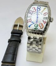 Franck Muller Crazy Color Dream Croco White Steel Swiss Automatic Watch - Image 2