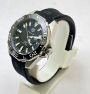 Tag Heuer Aquaracer Calibre 5 Black Rubber Strap Swiss Automatic Watch - Image 3