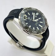 Tag Heuer Aquaracer Calibre 5 Black Rubber Strap Swiss Automatic Watch - Image 4