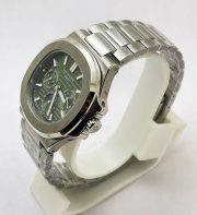Patek Philippe Nautilus GMT DAY-MONTH Green Steel Swiss Automatic Watch - Image 3