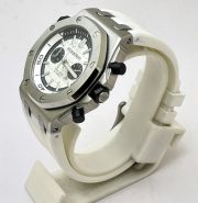Audemars Piguet Diver Chronograph White Rubber Strap Watch - Image 3